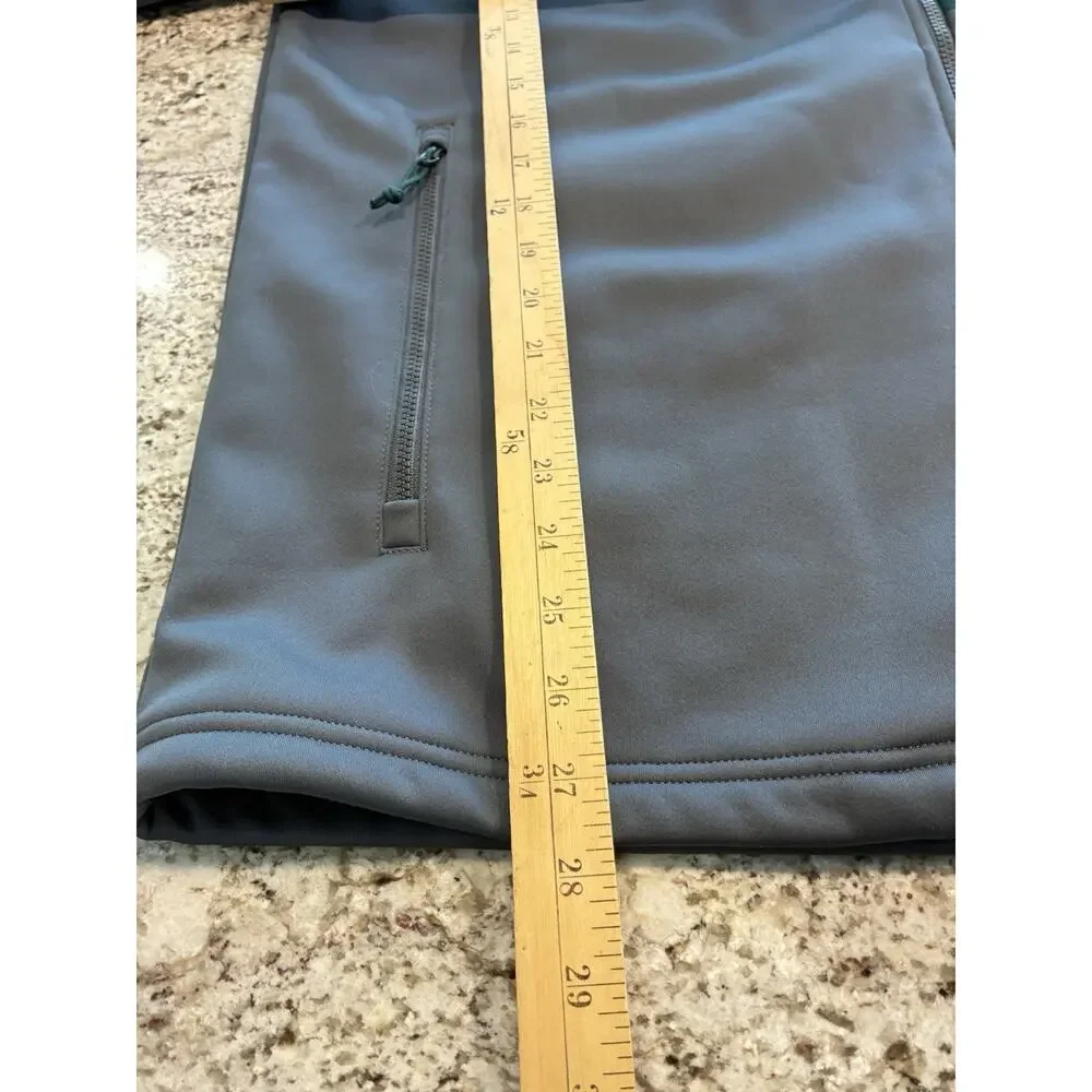 The North Face Mens Apex Risor Softshell Jacket Coat Gray Green XL Windwall